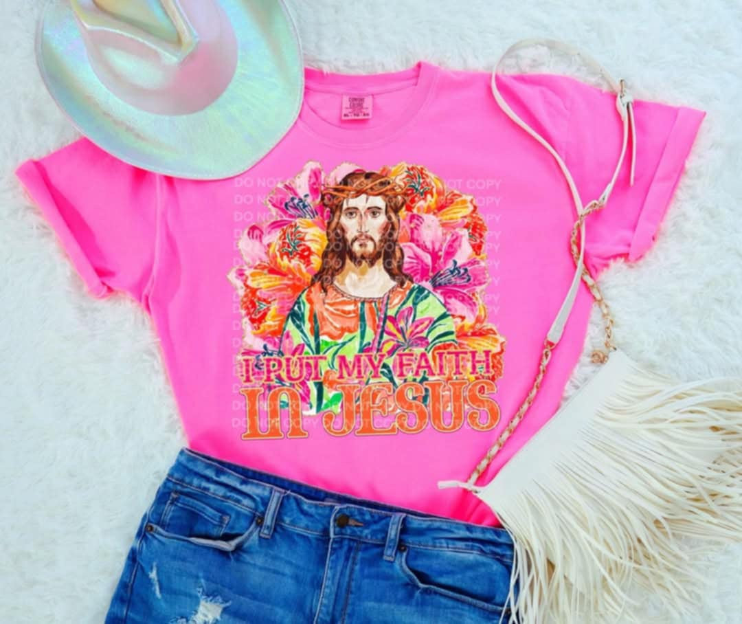 I put my faith in Jesus 106407 DTF transfer