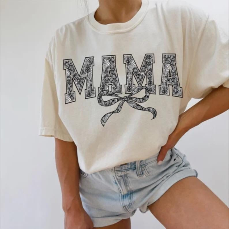 Mama black lace 87766 DTF transfer