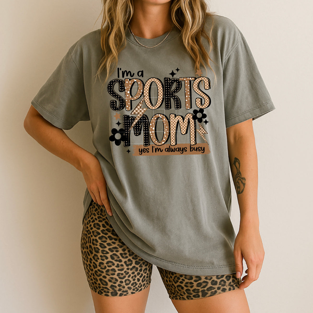 Sports Mom Always busy (CSC) DTF transfer