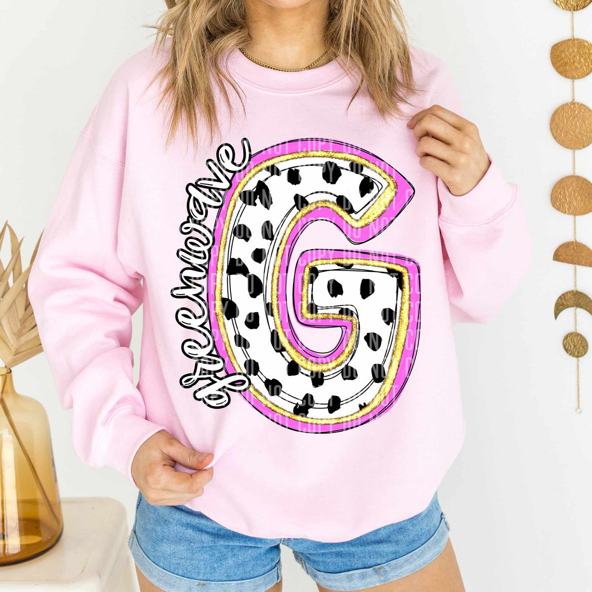Greenwave Polka Font Mascot Caplinger 56158 DTF transfer