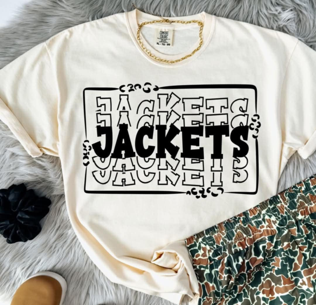 Jackets stacked with frame (S&G) 98099 DTF transfer
