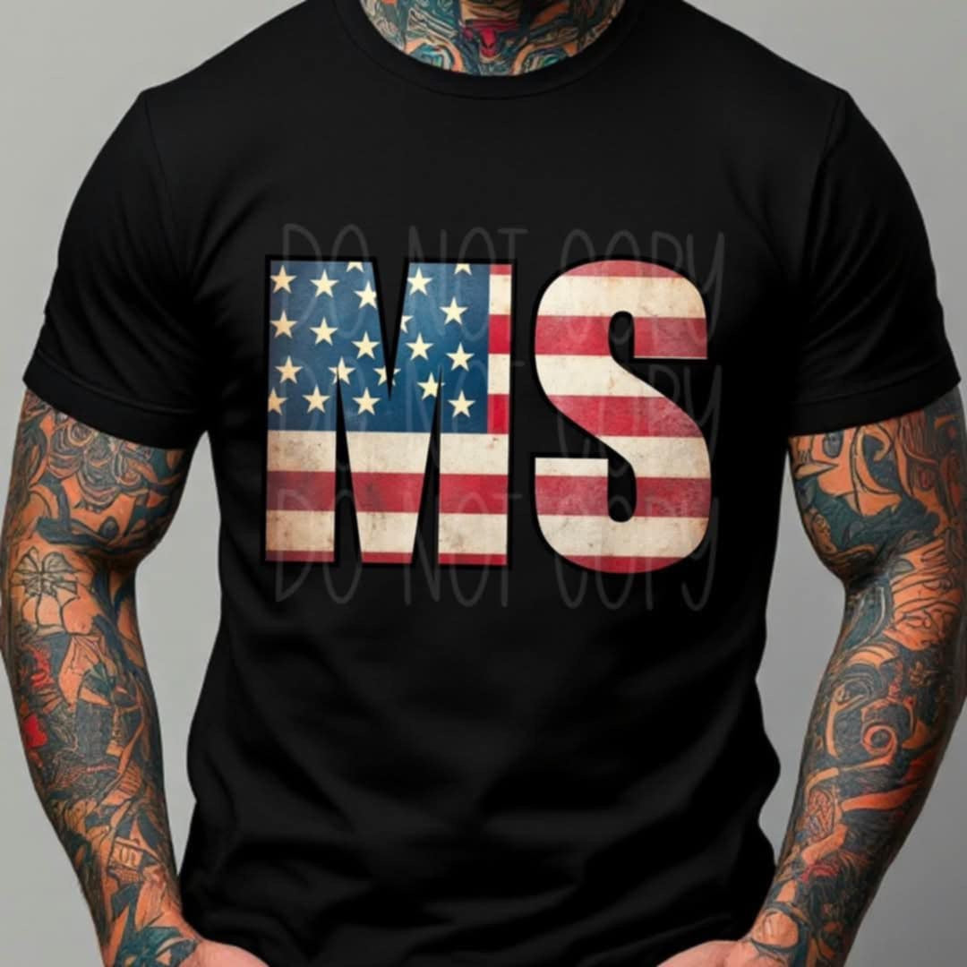 Patriotic States Initials