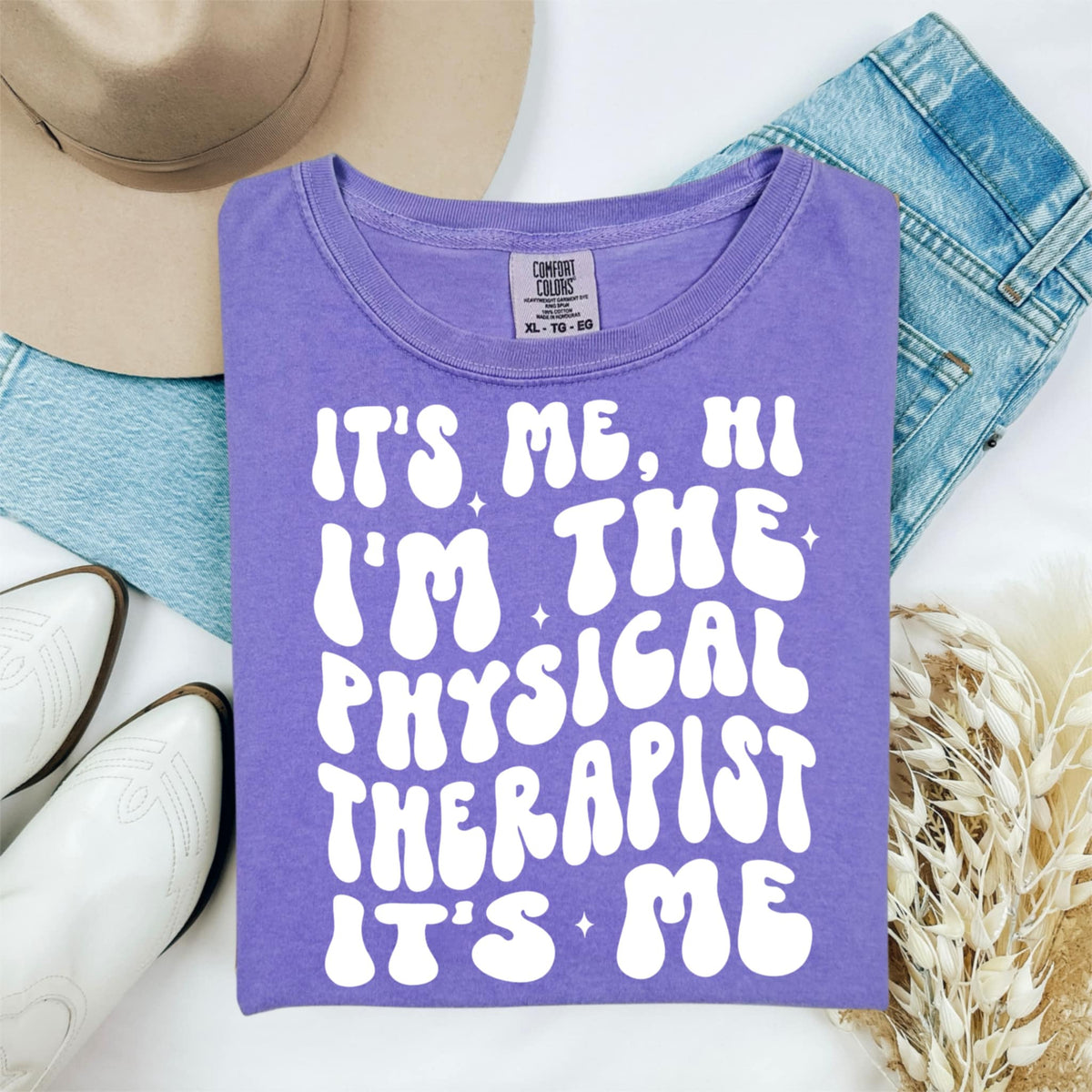 It’s me, hi I’m the physical therapist it’s me WHITE (CMD) 92177 DTF transfer