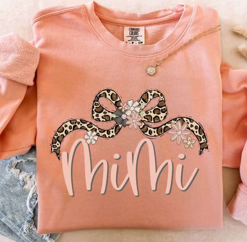 Mimi leopard bow (S&G) 82401 DTF transfer