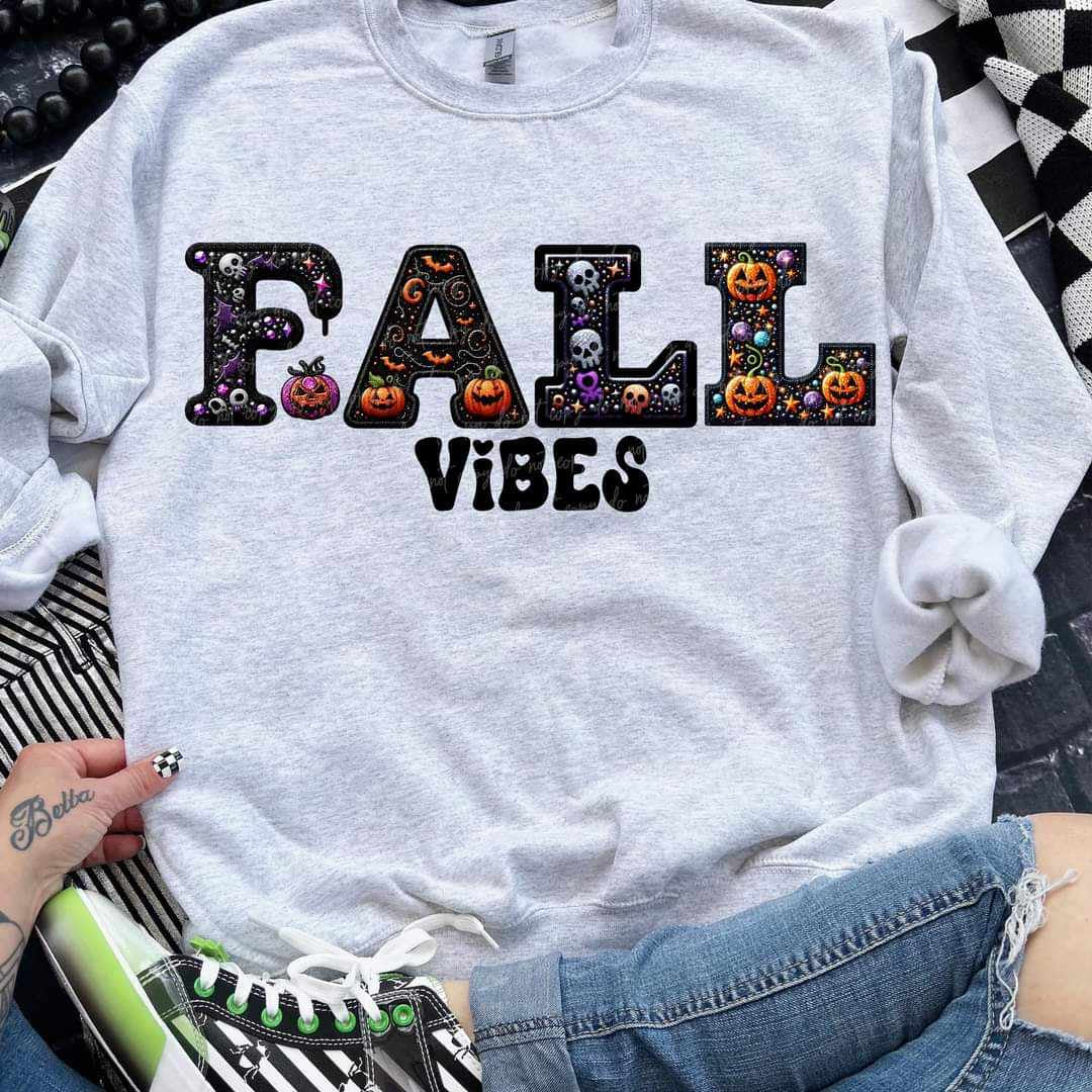 Fall vibes pumpkin filled (VIRGO) 53423 DTF transfer