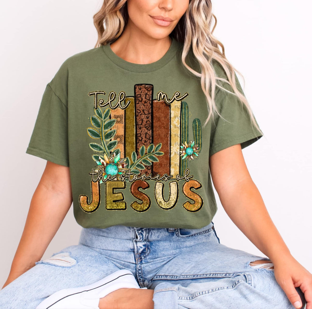 Tell me the stories of Jesus 94062 DTF transfer