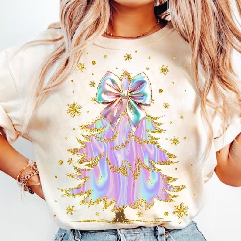 Iridescent tree 64849 DTF transfer