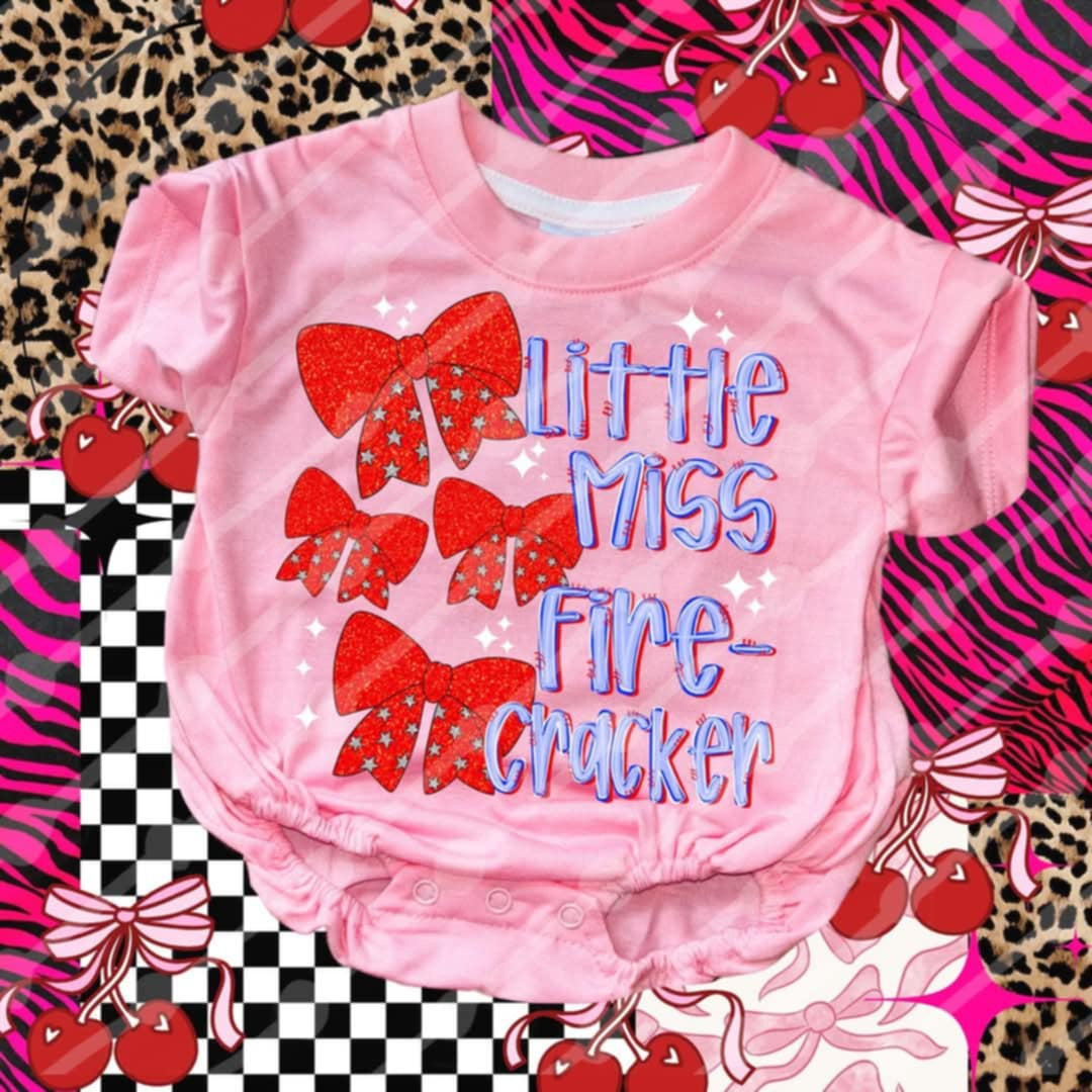 Little miss firecracker 106535 DTF transfer