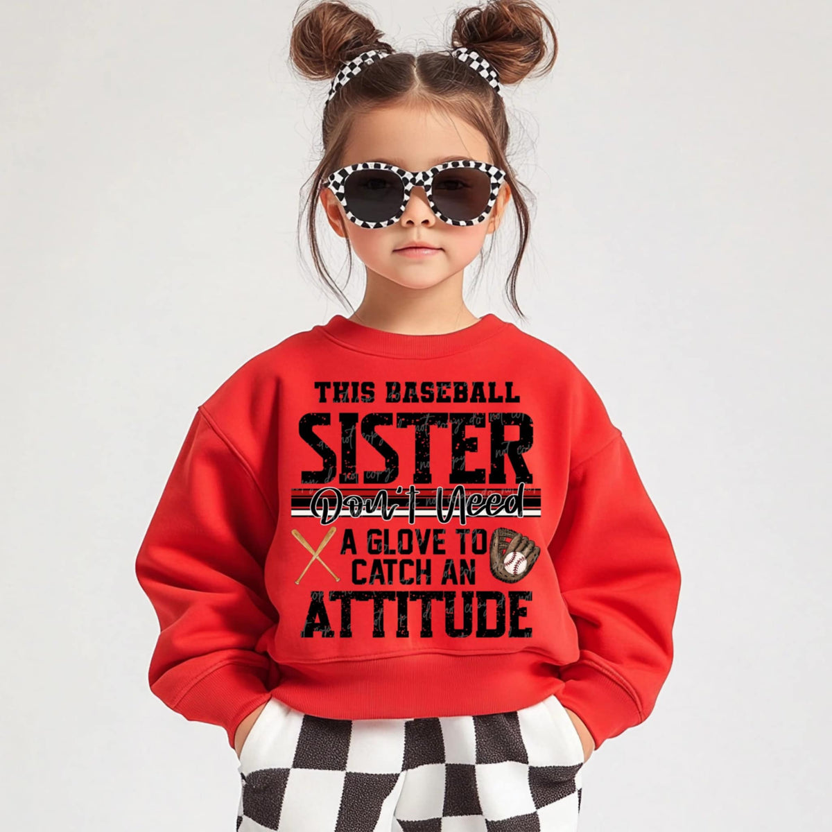This baseball sister don’t need a glove to catch an attitude (VIRGO) 91079 DTF transfer