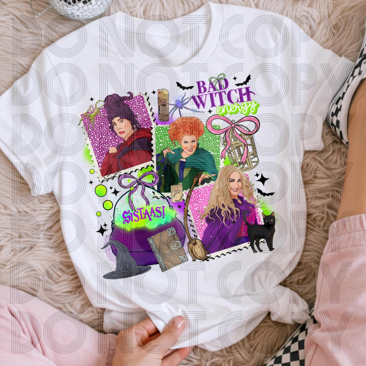 Bad witch vibes sisters DTF transfer