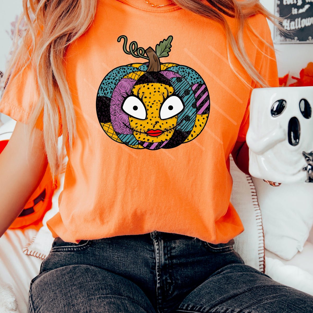 Girl nightmare pumpkin 111865 DTF transfer