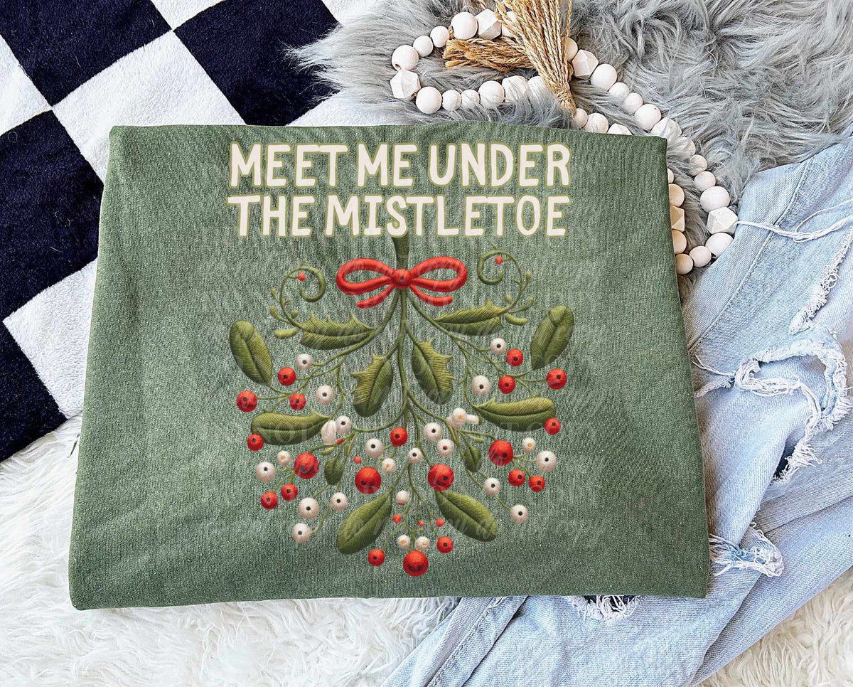 Meet me under the mistletoe 65267 DTF transfer
