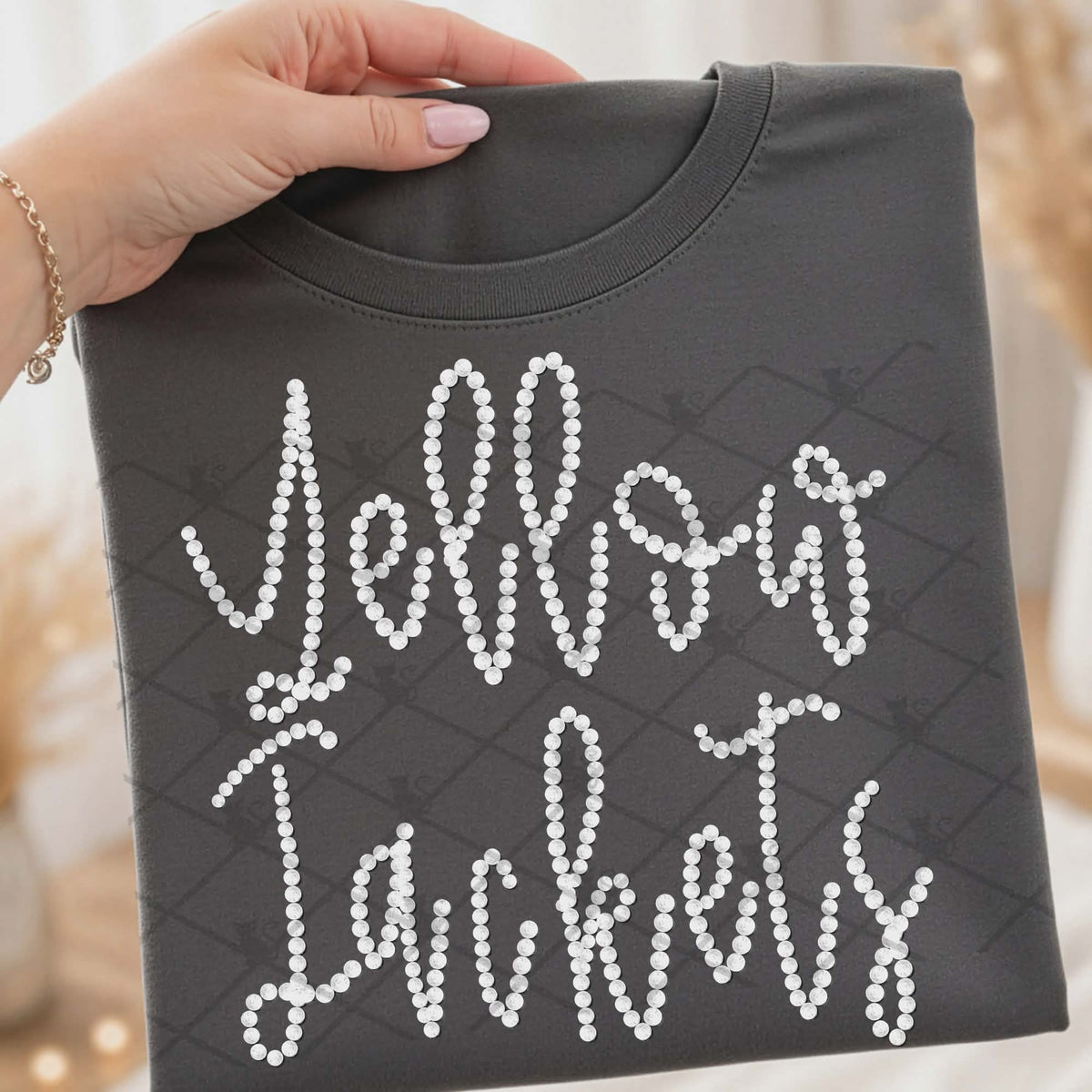 Yellow jackets faux beads (TTD) DTF Transfer