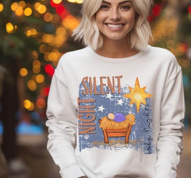 Silent night 64297 DTF transfer