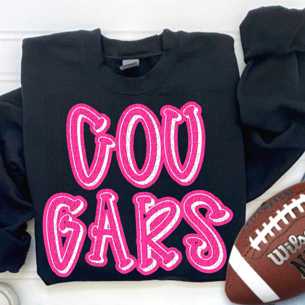 Cougars hot pink 55310 DTF transfer