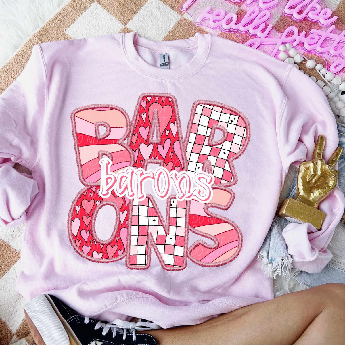 Barons pink groovy (CITY) 79592 DTF transfer