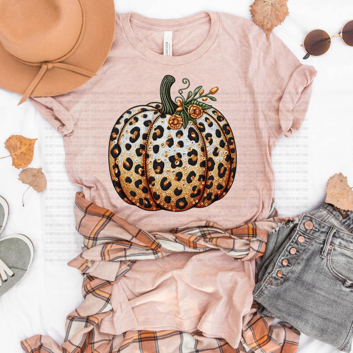 Leopard Pumpkin no words (revel) DTF transfer