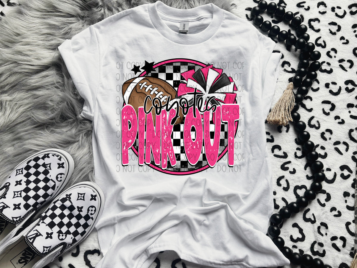 Coyotes pink out 41358 DTF TRANSFER
