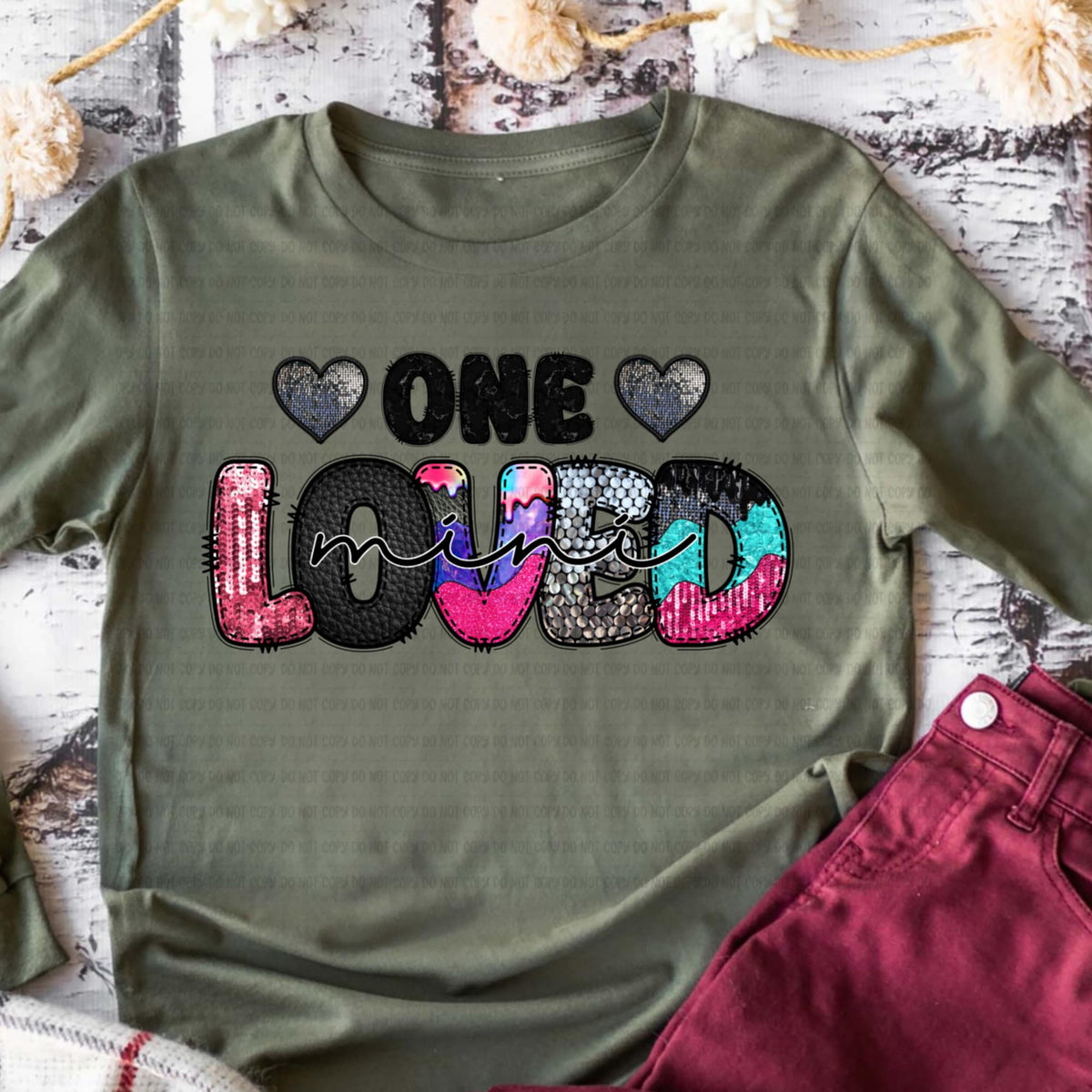 One Loved Mini (revel) DTF transfer