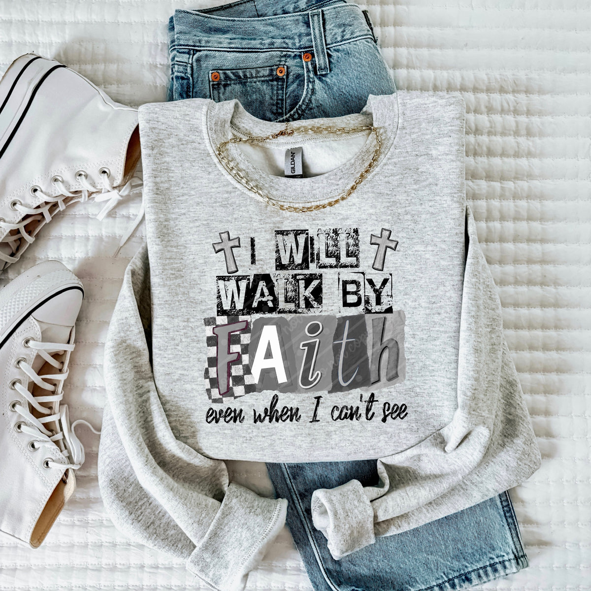 Walk By Faith sunday special DTF transfer