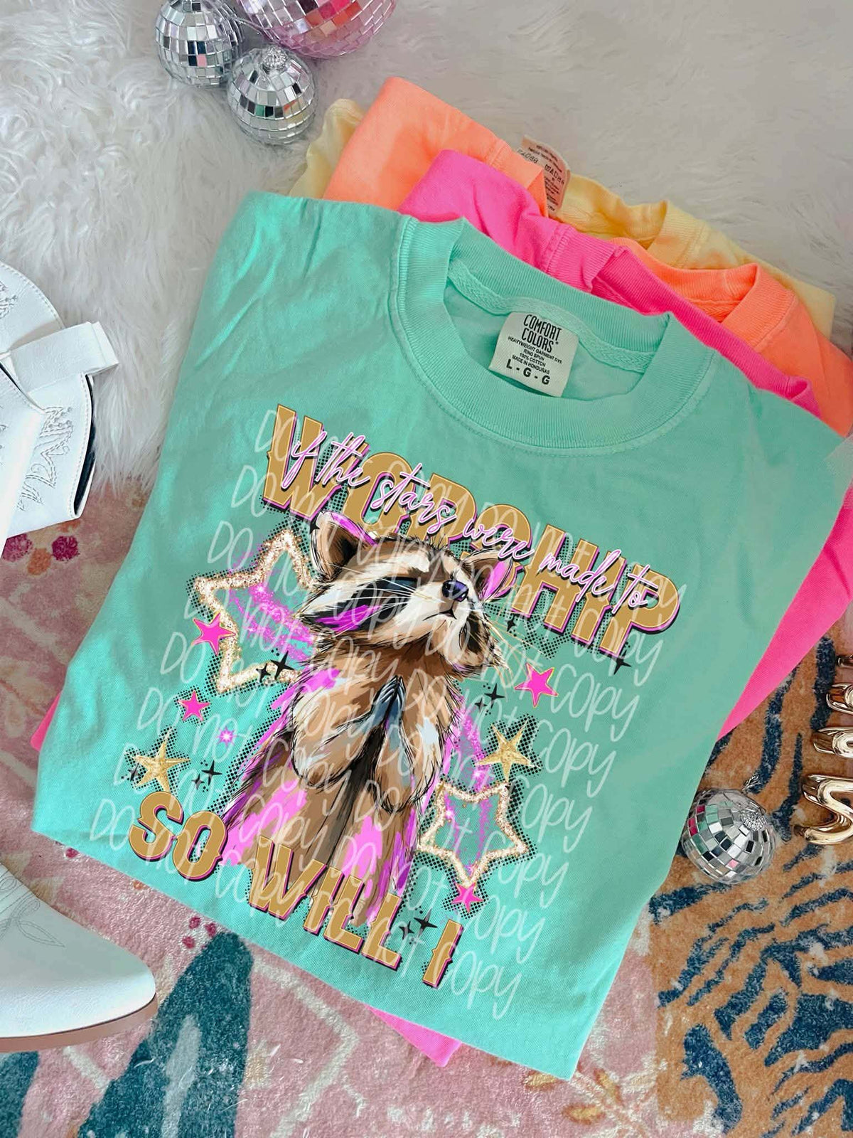 If the stars were made to worship raccoon (SSD) Sunday Special DTF transfer