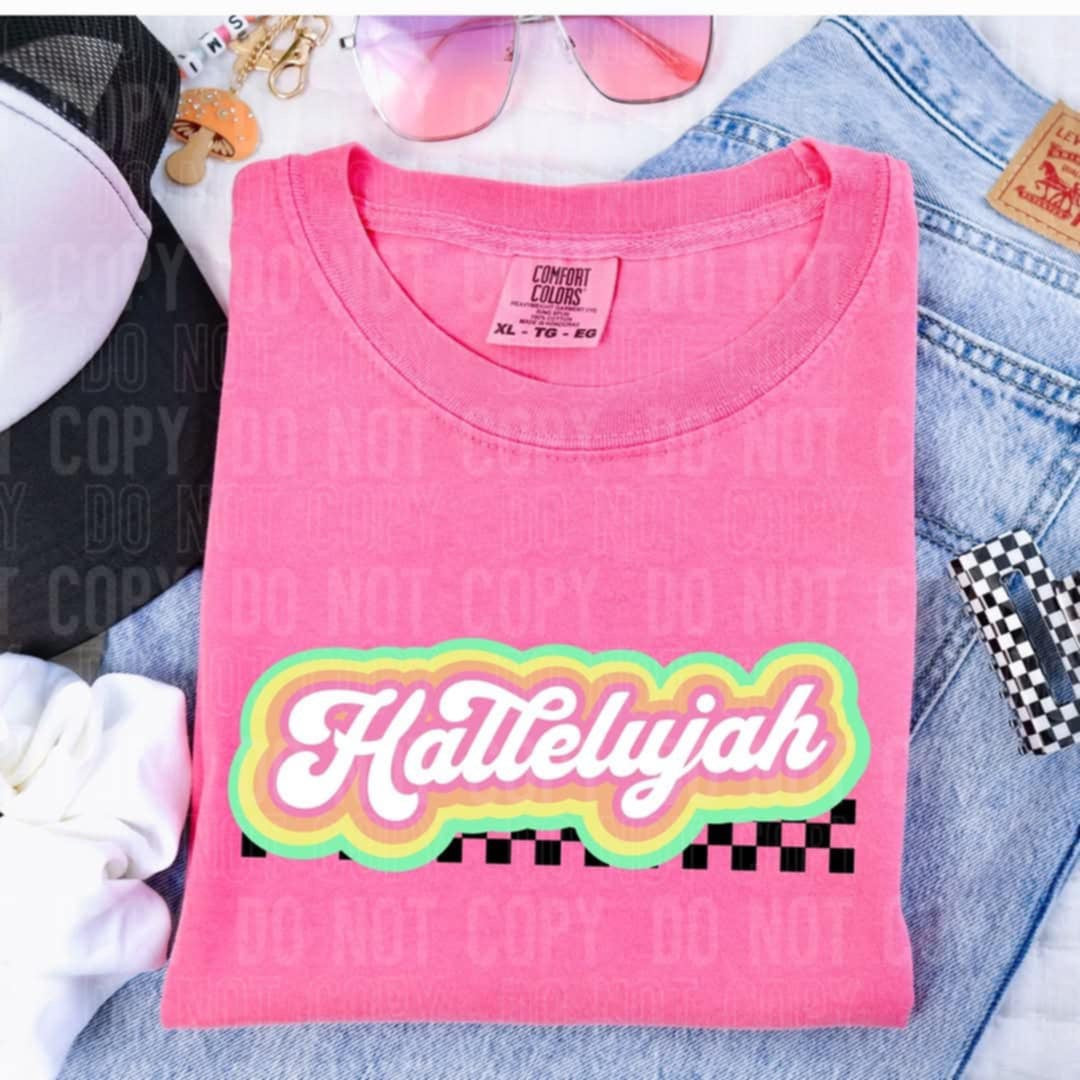 Hallelujah retro (SBB) 92497 DTF transfer