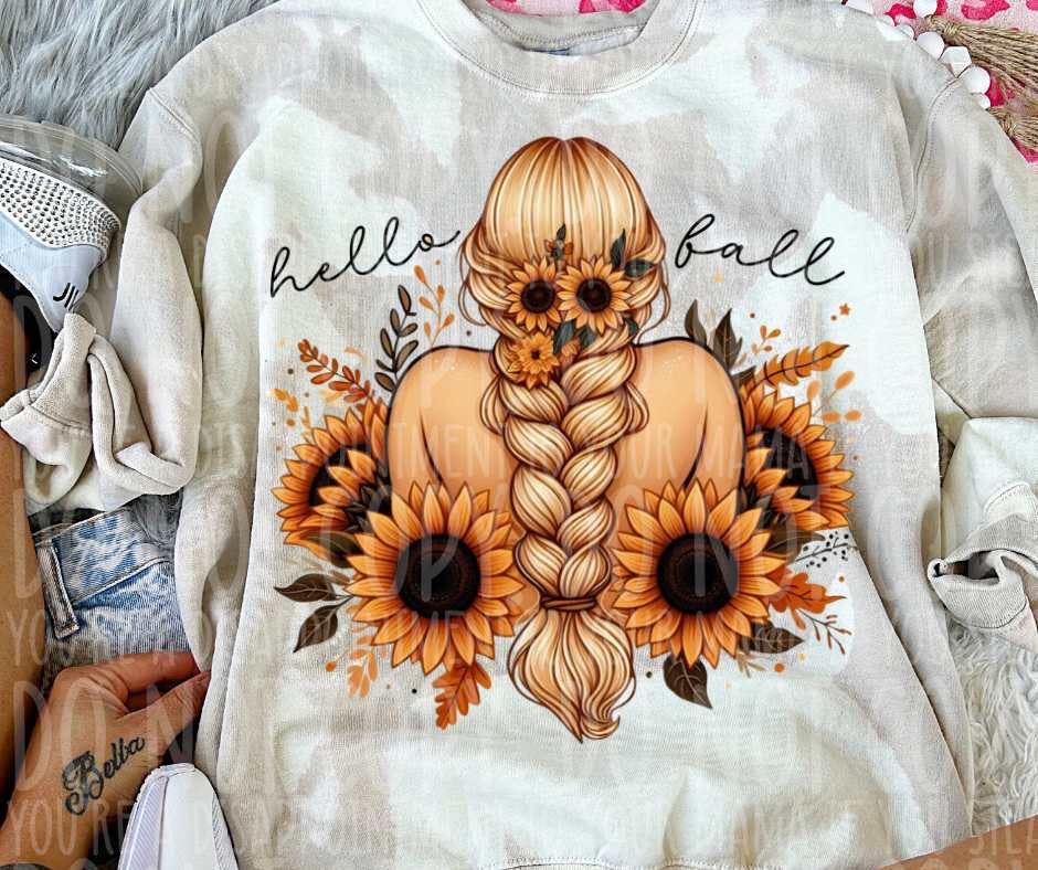 Hello fall woman (vintage) 53776 DTF transfer