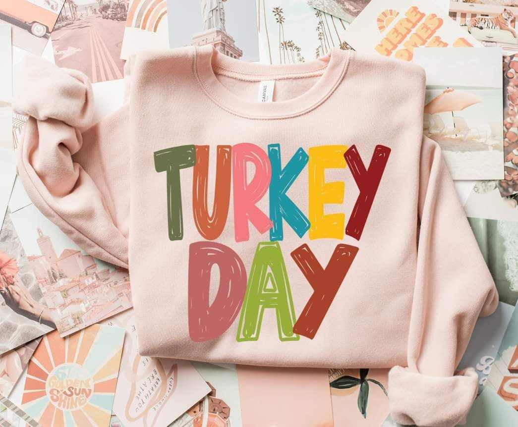 Turkey day stacked font (S&G) 65463 DTF transfer