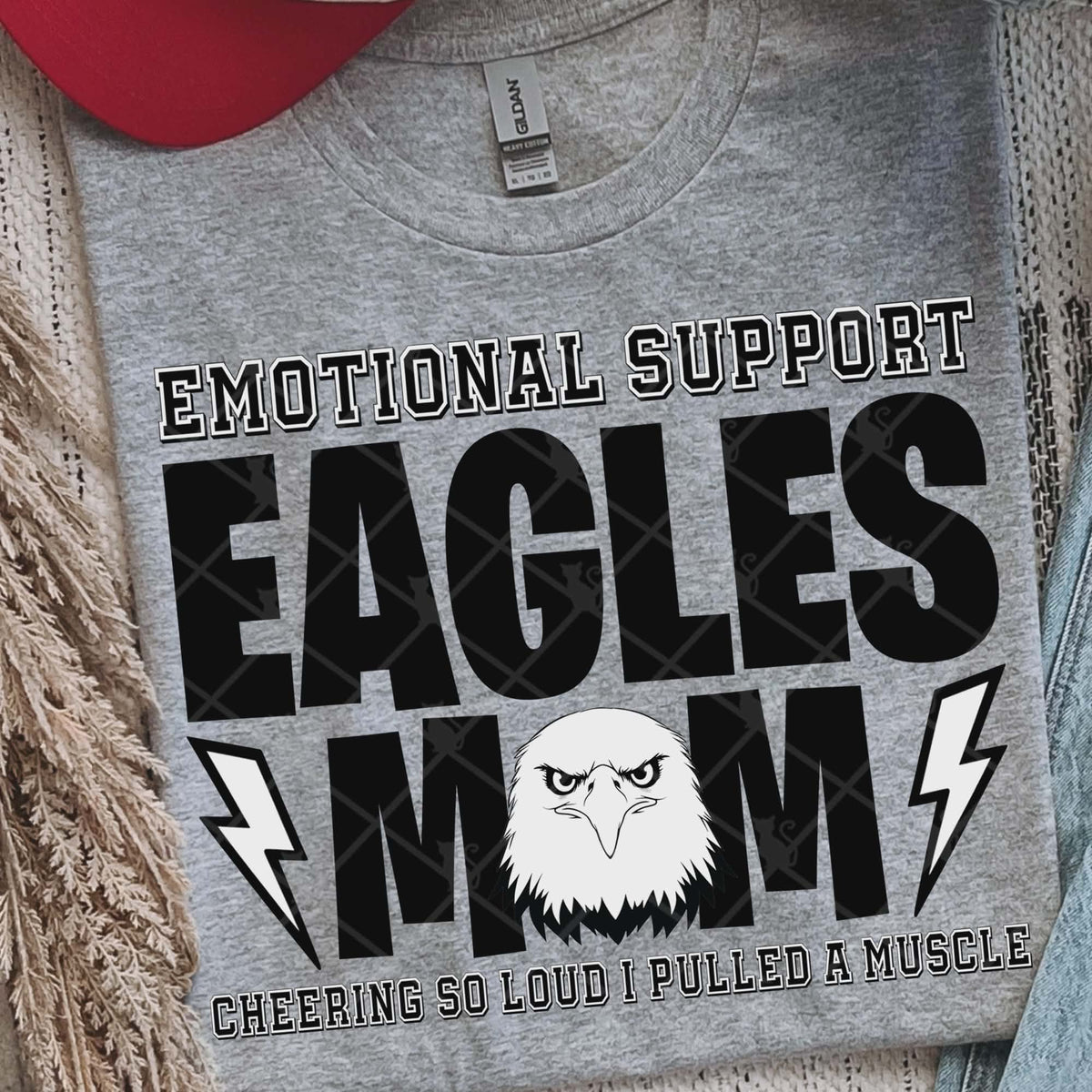 Emotional support Eagles mom (Ttd) DTF Transfer