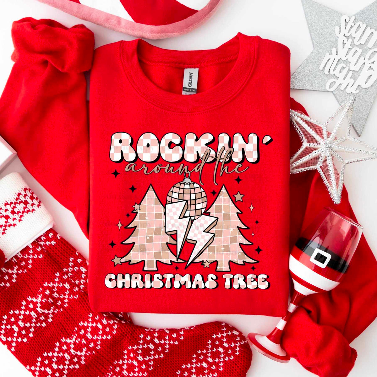Rockin around the Christmas tree (CSC) 55599 DTF transfer