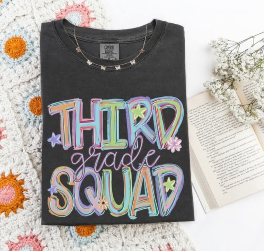 Third grade squad brushstroke (S&G) 100405 DTF transfer