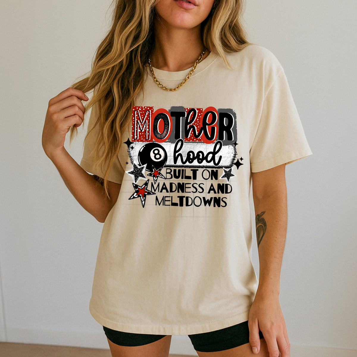 Motherhood madness and meltdowns (BLACK) CSC DTF Transfer