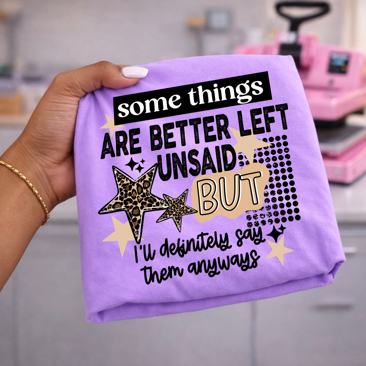 Better left unsaid BLACK (CSC) DTF Transfer