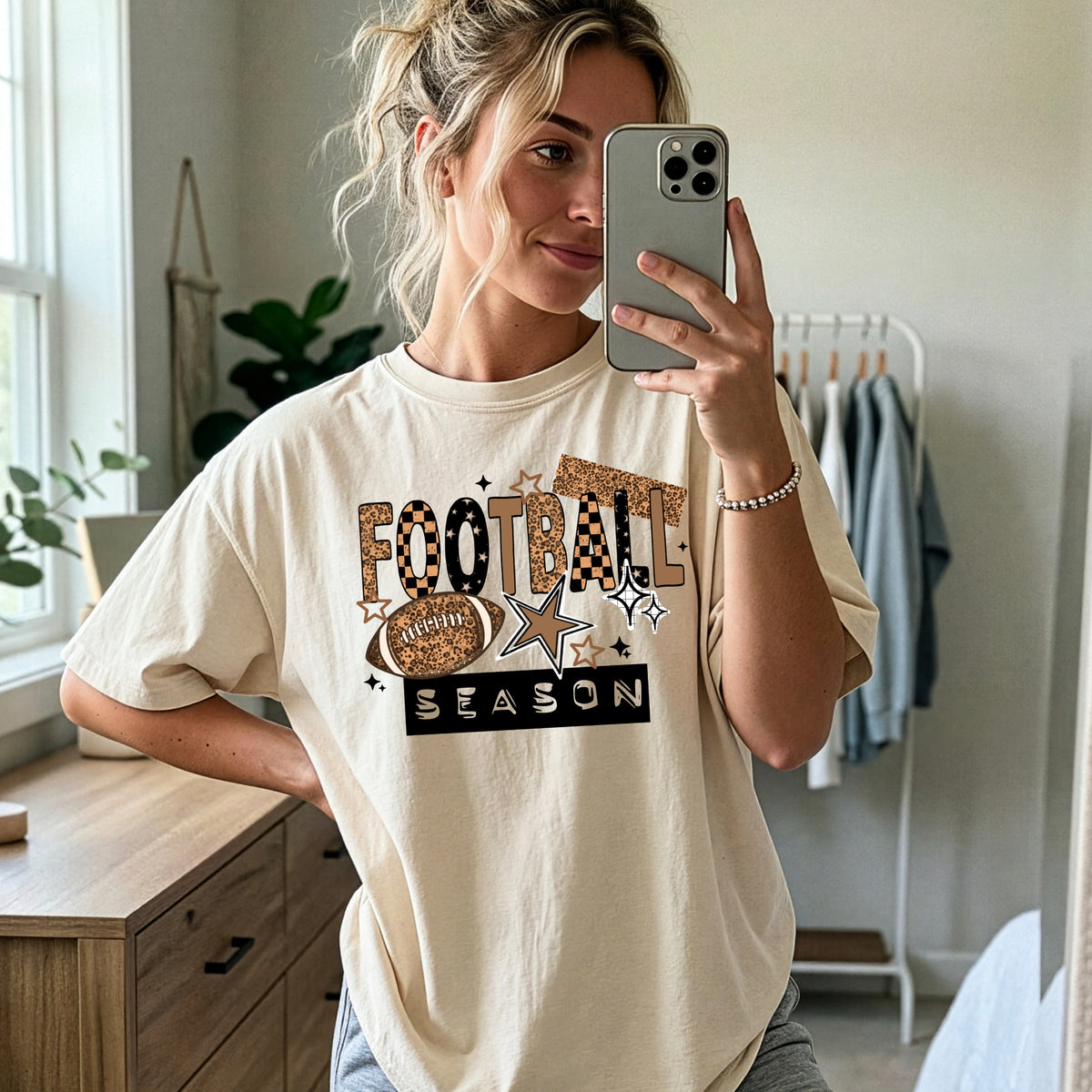 Football season with star (CSC) DTF transfer