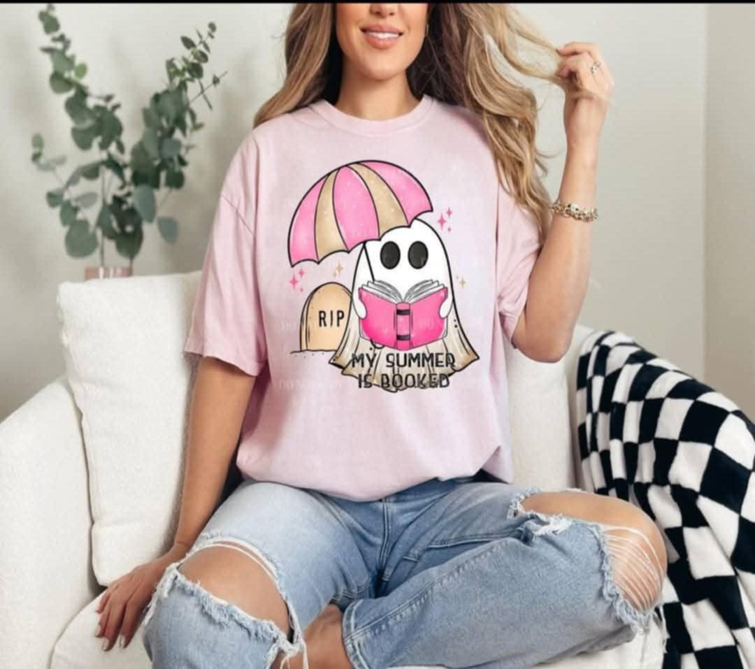 My summer is booked ghost (LINDA) 98392 DTF transfer