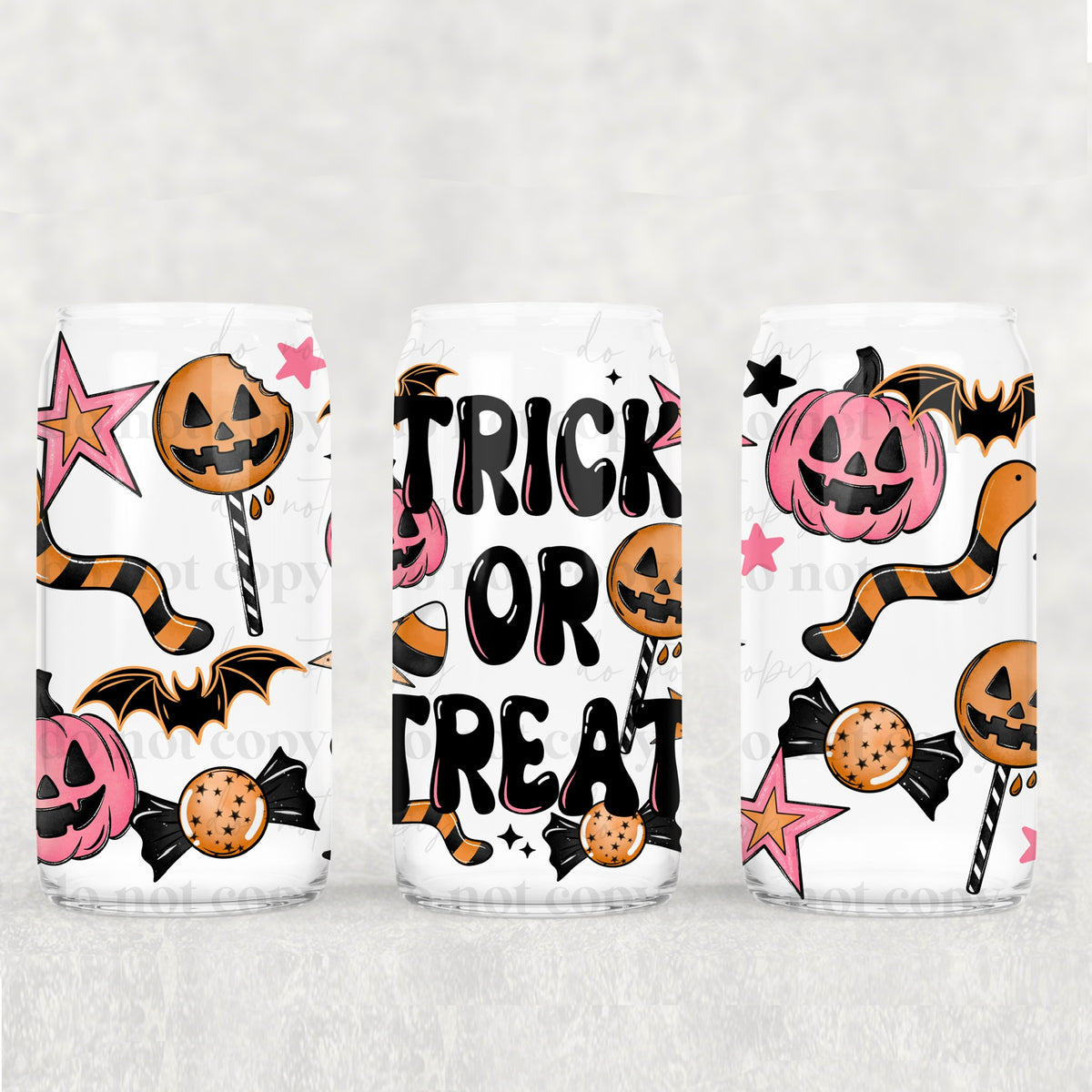 Trick or treat candy (exclusive) UV DTF WRAP