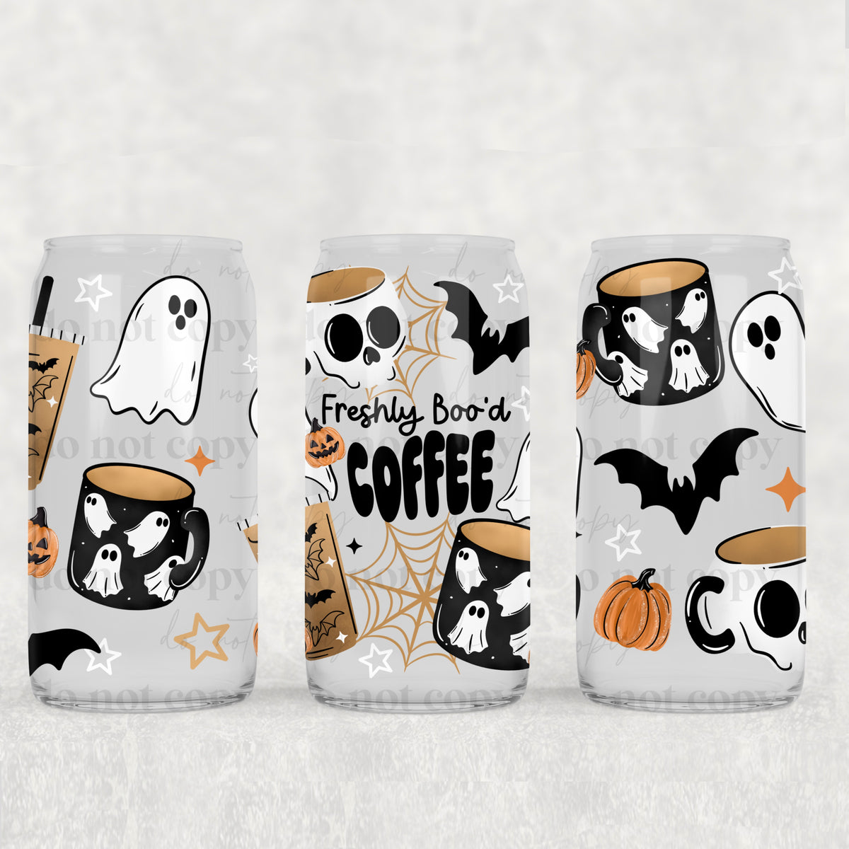 Freshly Boo’d Coffee (CSC) UV DTF WRAP