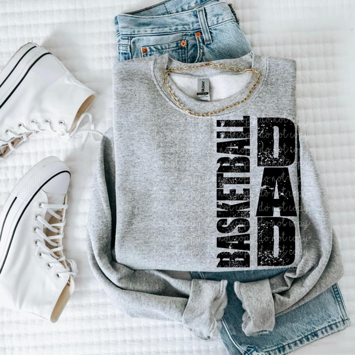 Basketball dad vertical grunge 93225 DTF transfer