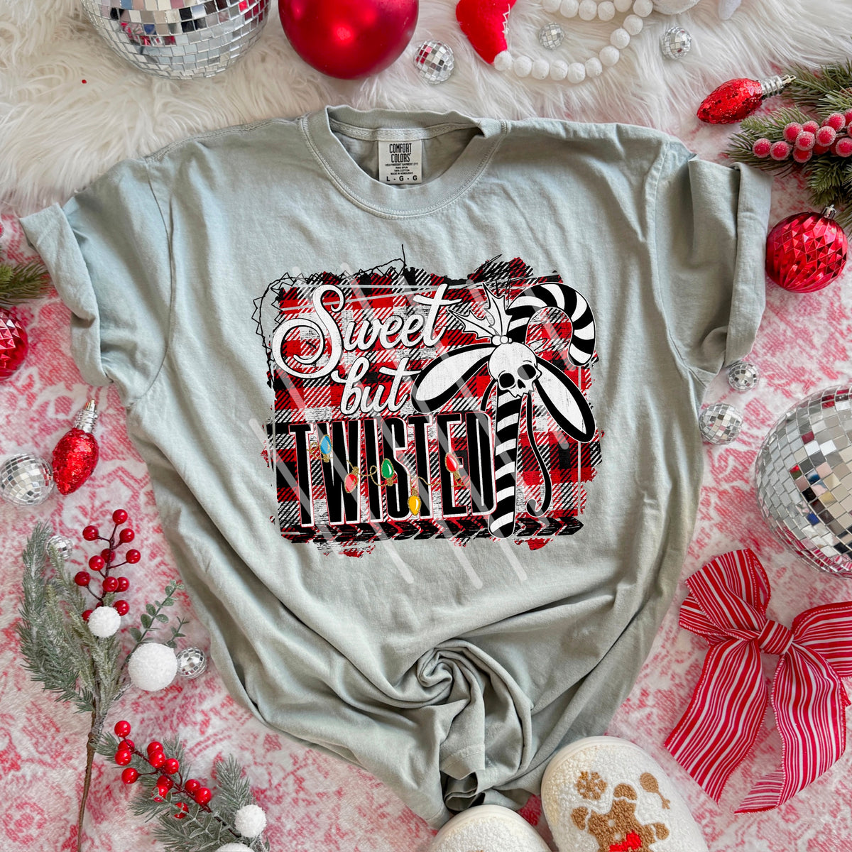 Sweet and Twisted candy cane 113892 DTF Transfer