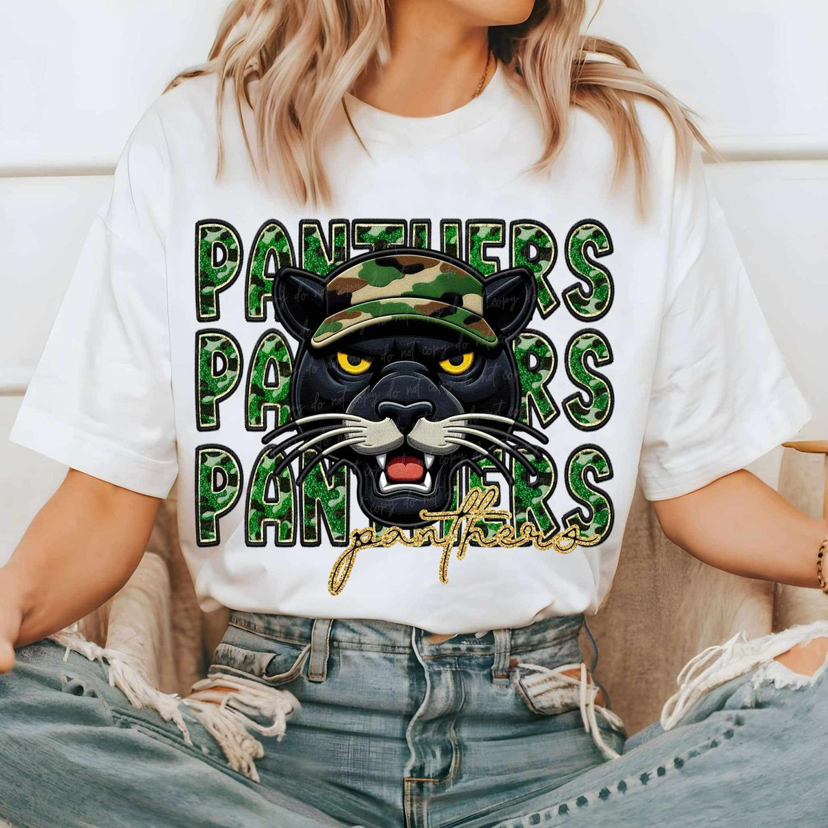 Panthers camo stacked (VIRGO) 70548 DTF transfer