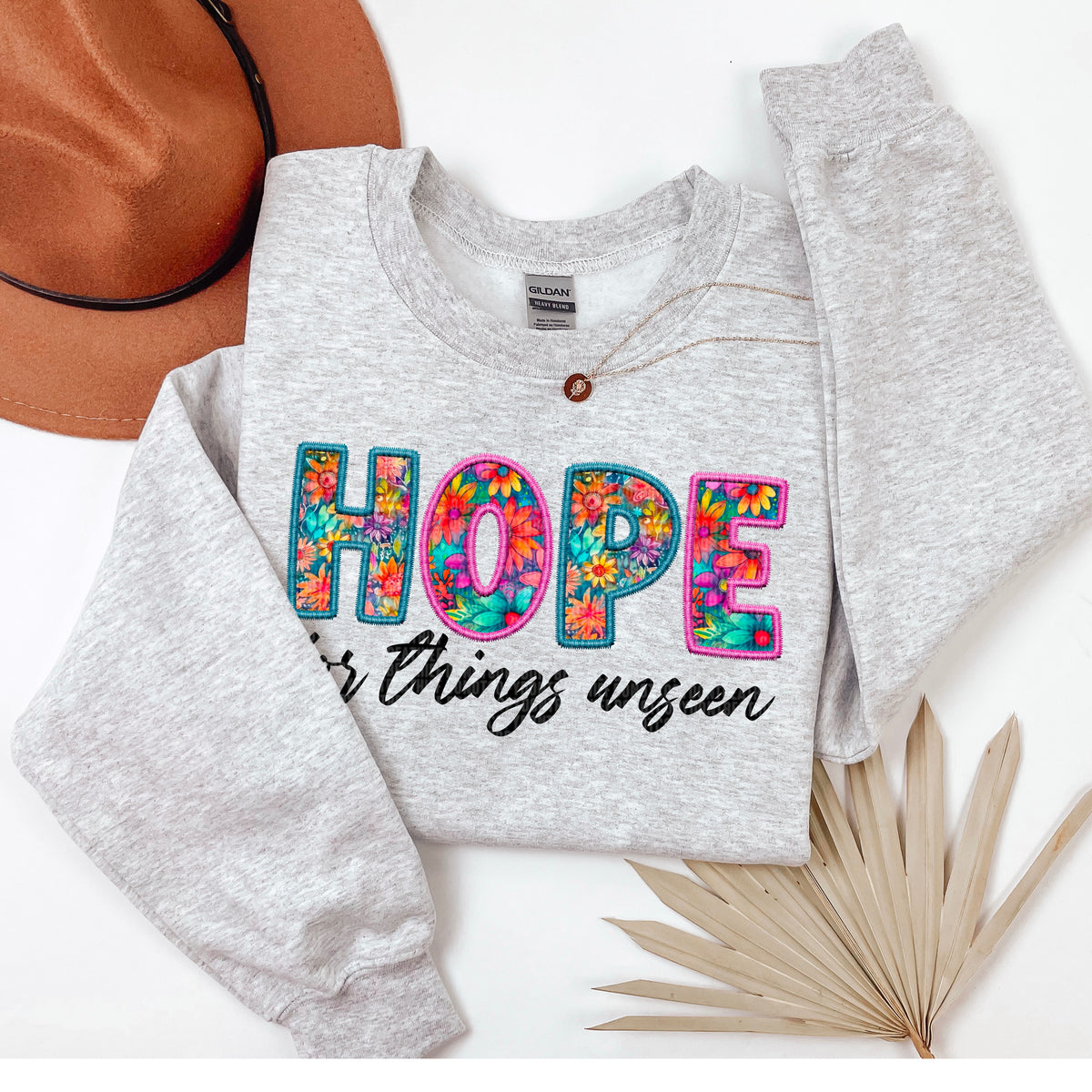 Hope for things unseen with black font 91628 DTF transfer