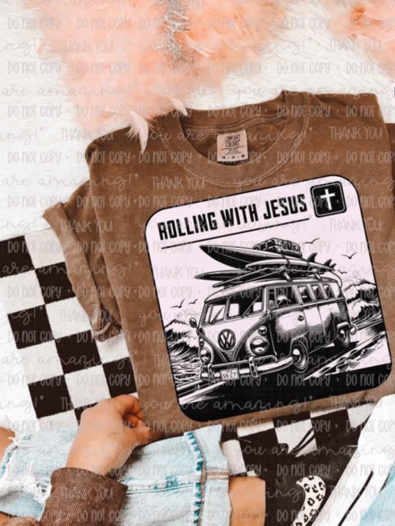 Rolling with Jesus VW (OHD) 99515 DTF transfer