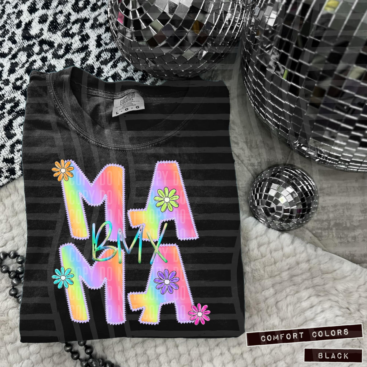 BMX mama rainbow (Caplinger) 106767 DTF transfer