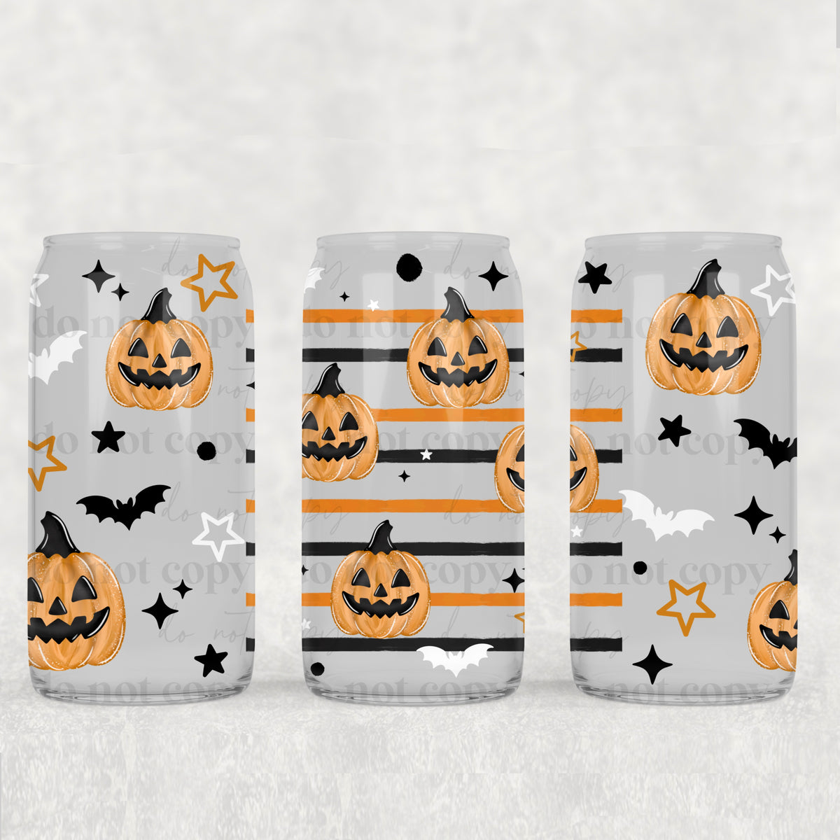 Pumpkin Stripe (CSC) UV DTF WRAP