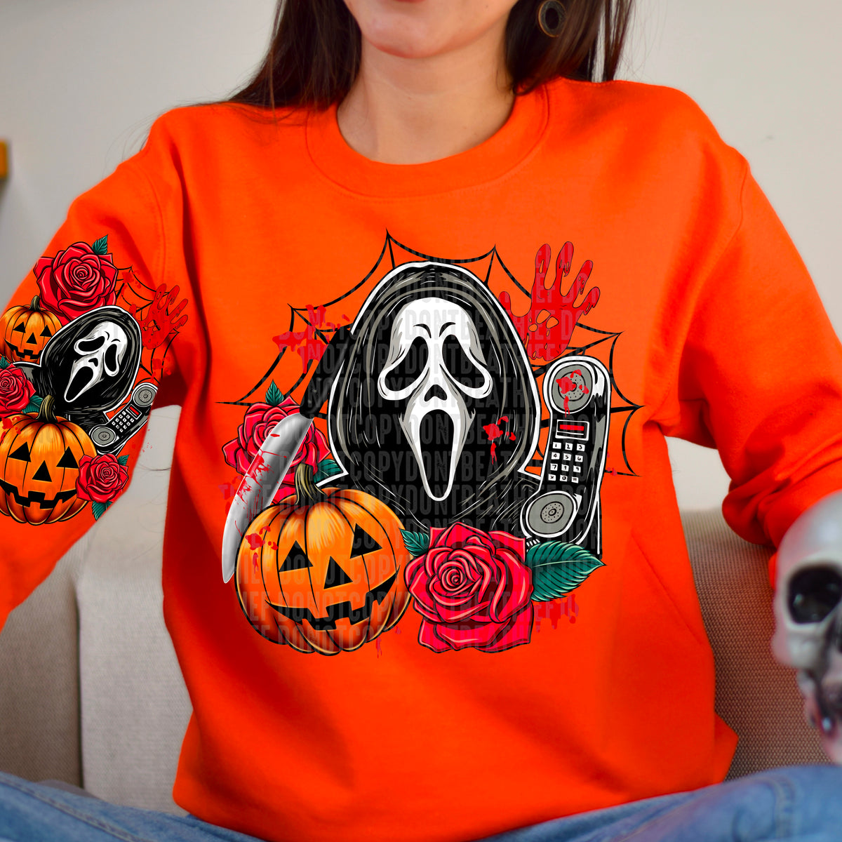 GF Pumpkin and Rose 113233 DTF transfer