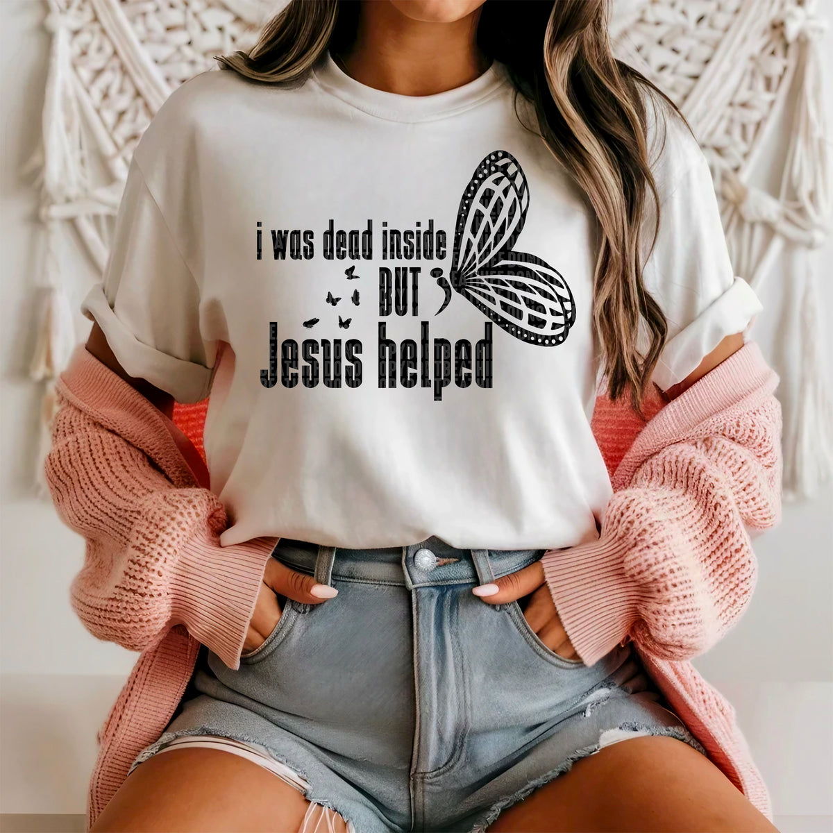 I was dead inside but Jesus helped 91581 DTF transfer