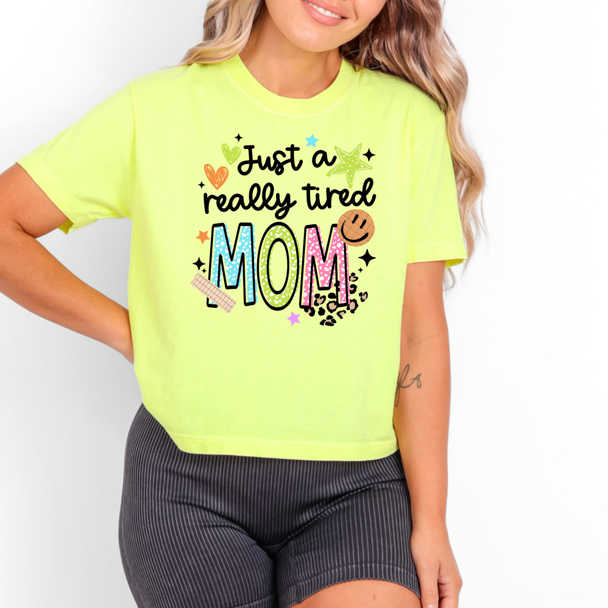Just a really tired mom BLACK (CSC) DTF Transfer