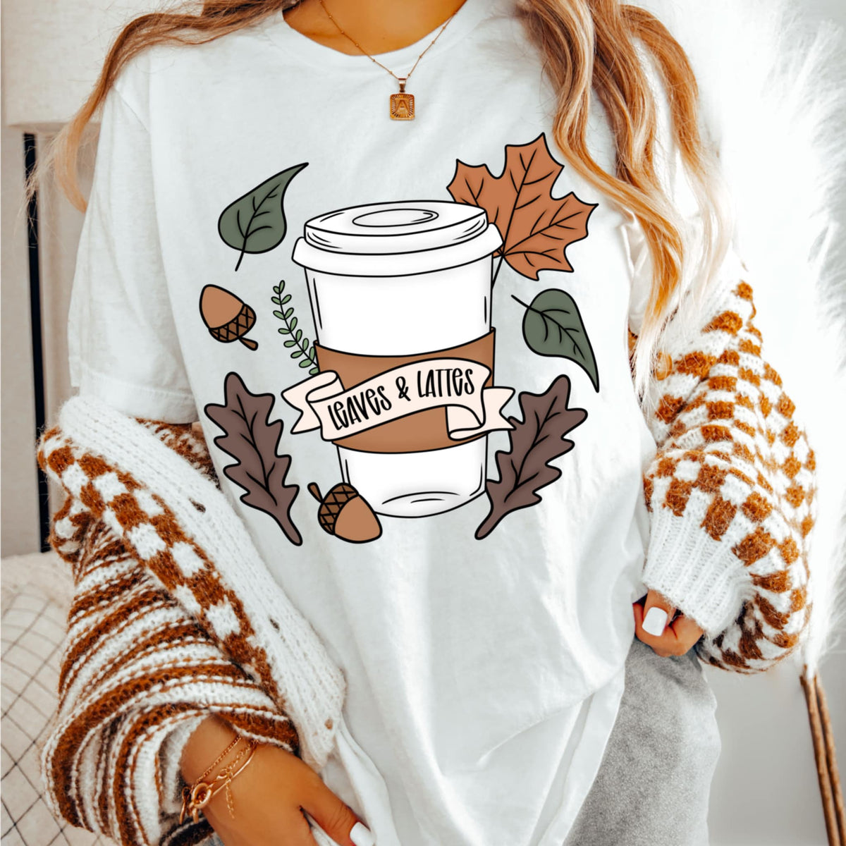 Leaves & lattes (CMD) 109441 DTF transfer