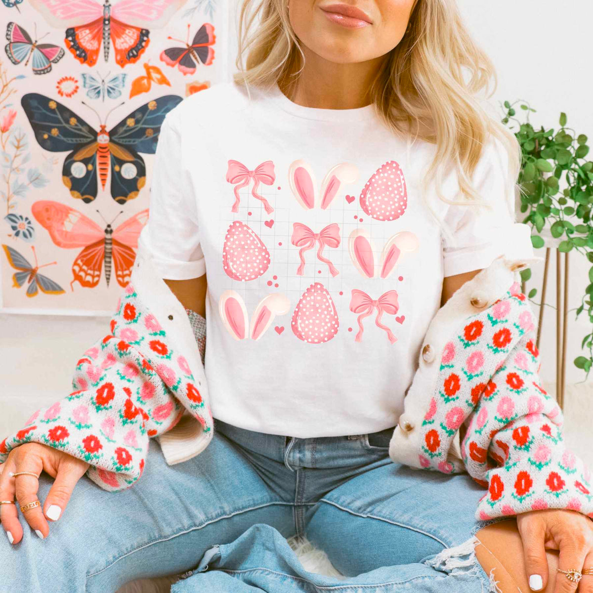 Pink Easter collage (CSC) 84313 DTF transfer