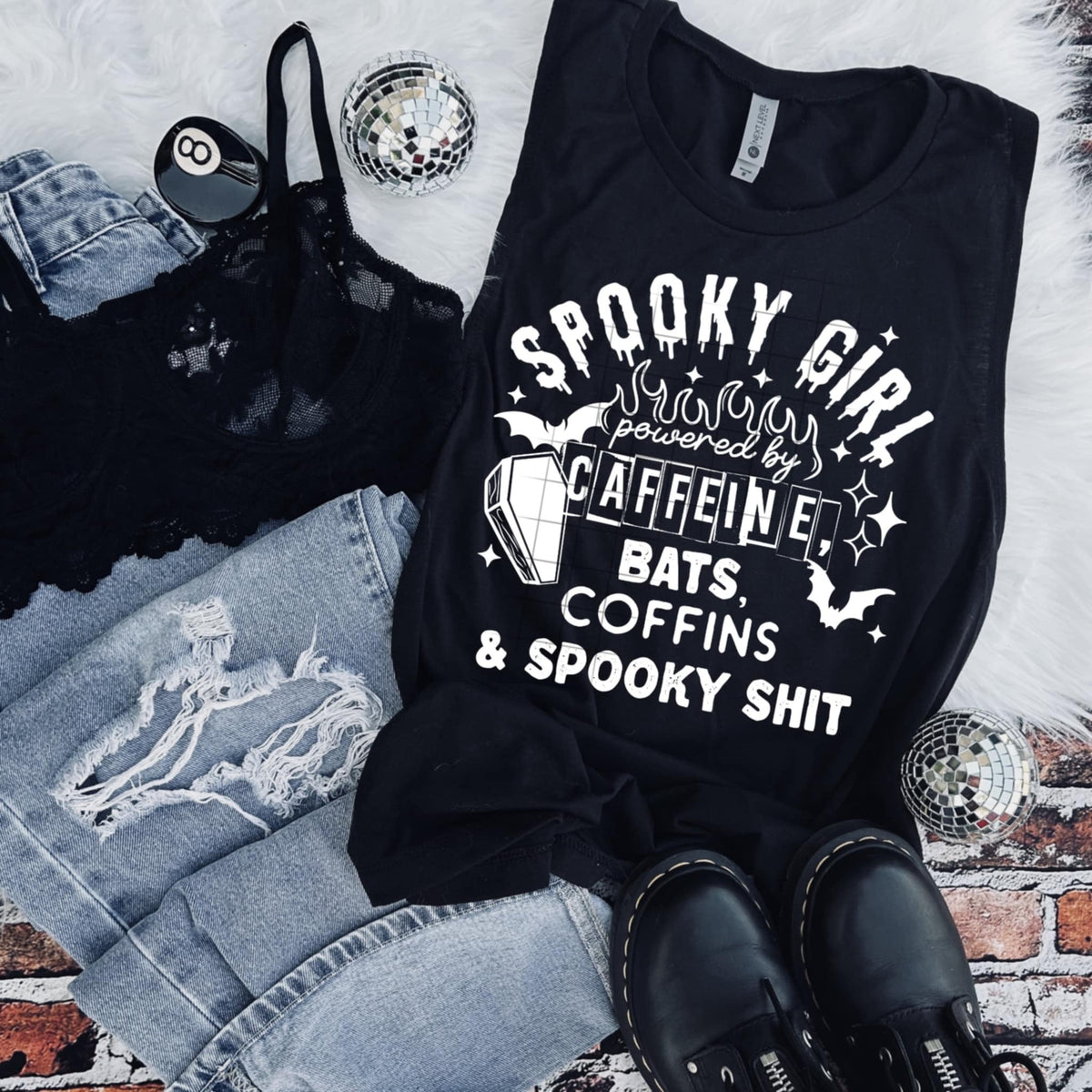 Spooky girl powered by WHITE (CSC) 98930 DTF transfer